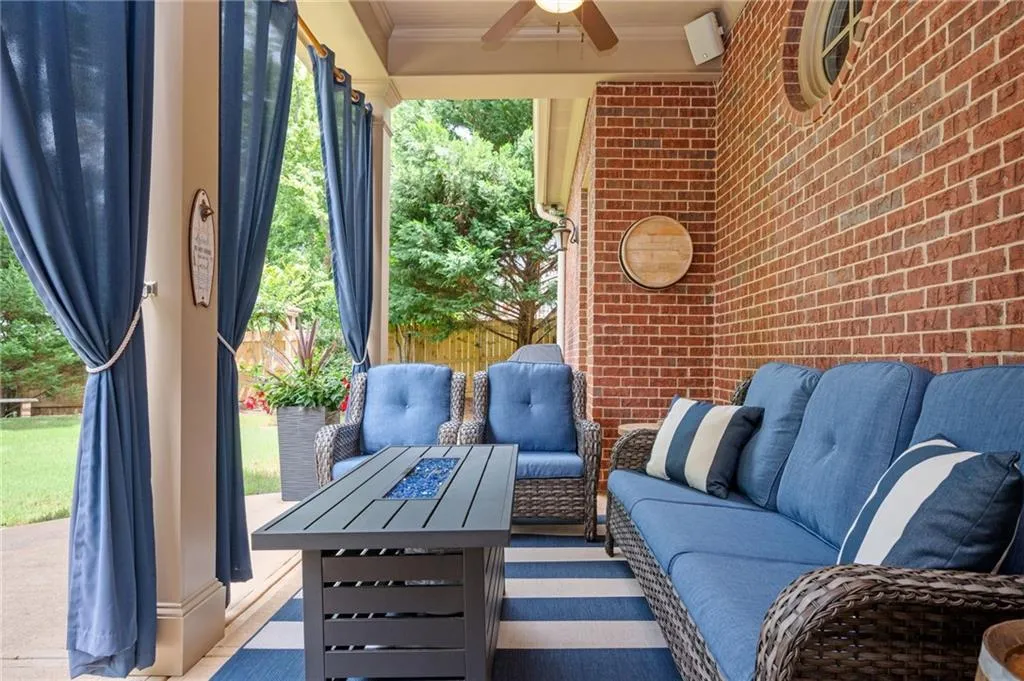 Outdoor lounge area