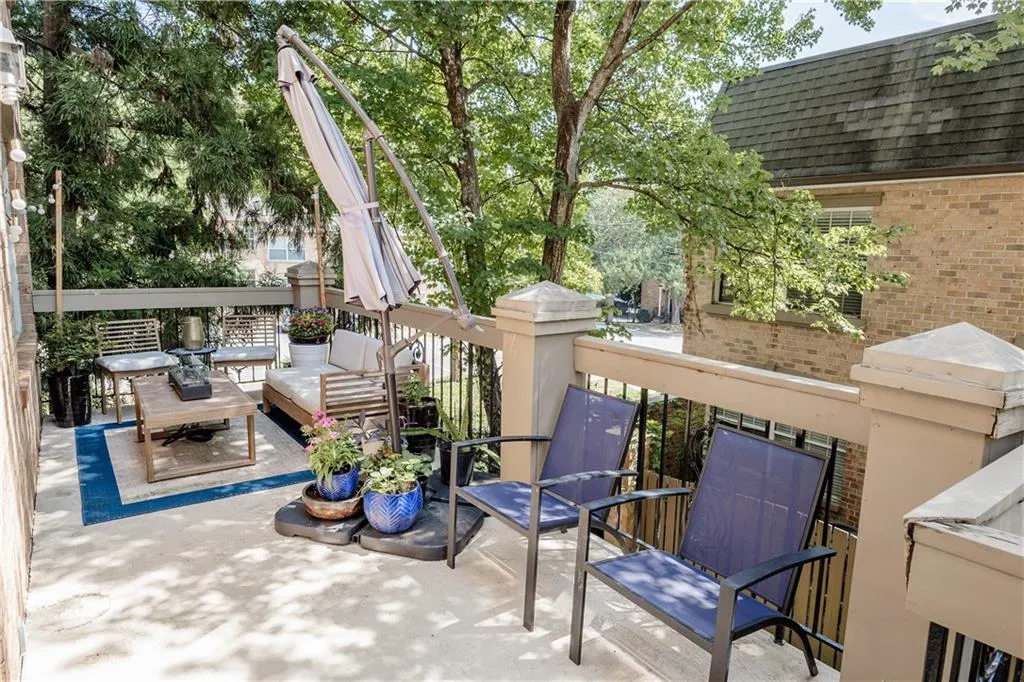 View of patio featuring an outdoor hangout area