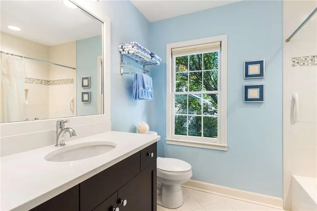 Renovated hall bath Renovated hall bath
