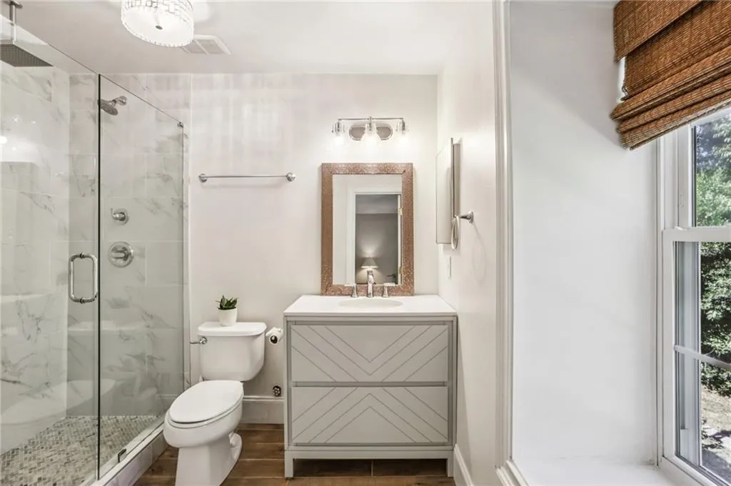 Beautifully renovated primary bathroom