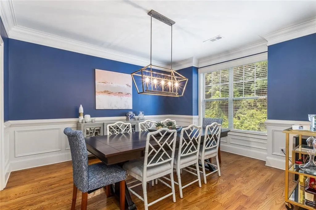 The large separate dining room can easily seat 8-10.