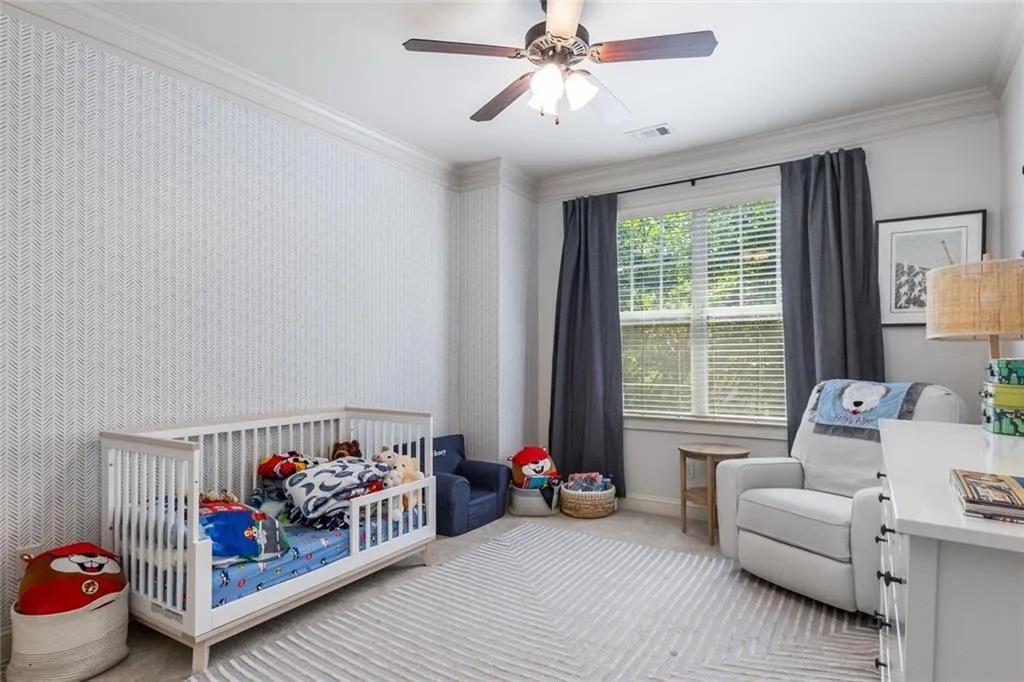 Upstairs secondary bedroom.