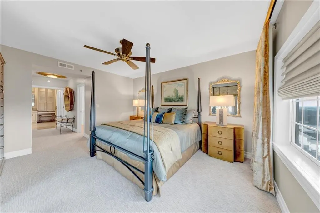 Luxurious primary bedroom