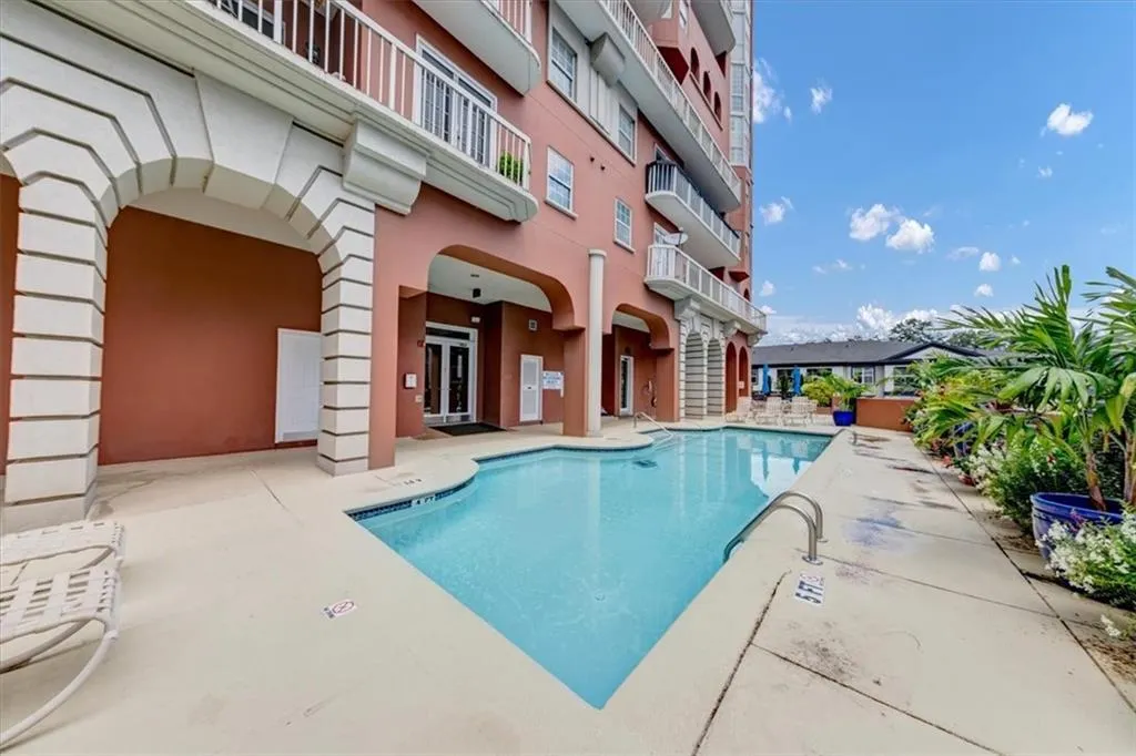 Swimming and lap pool on southside with year-around sun