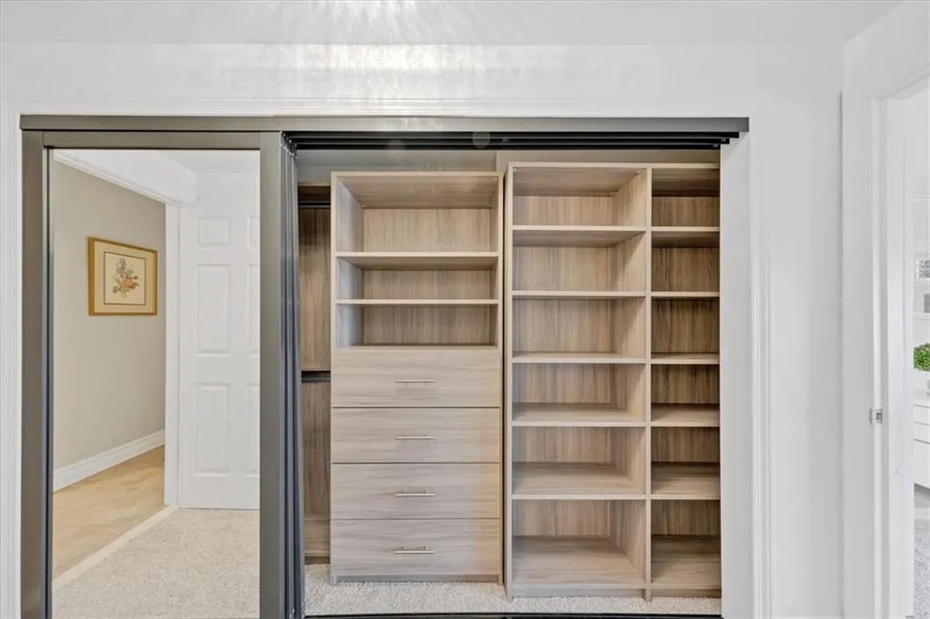 Modern custom-built closet system