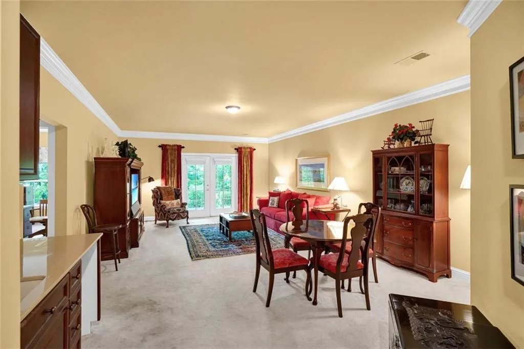 walkout finished basement den with wet bar