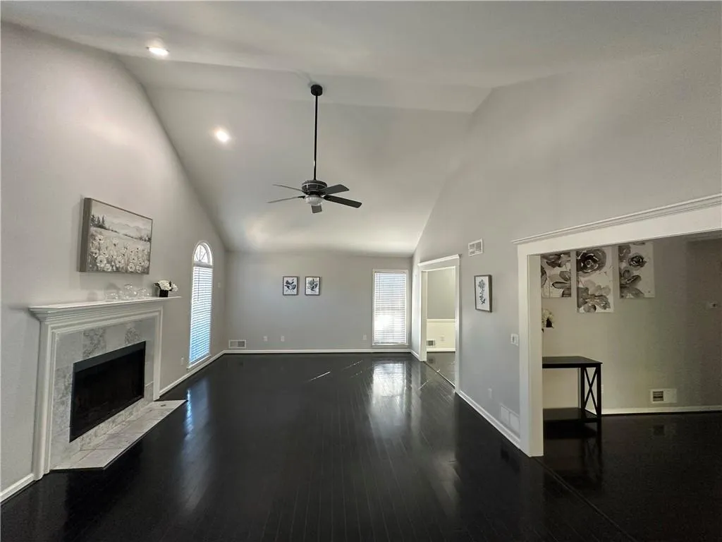 Spacious open living room