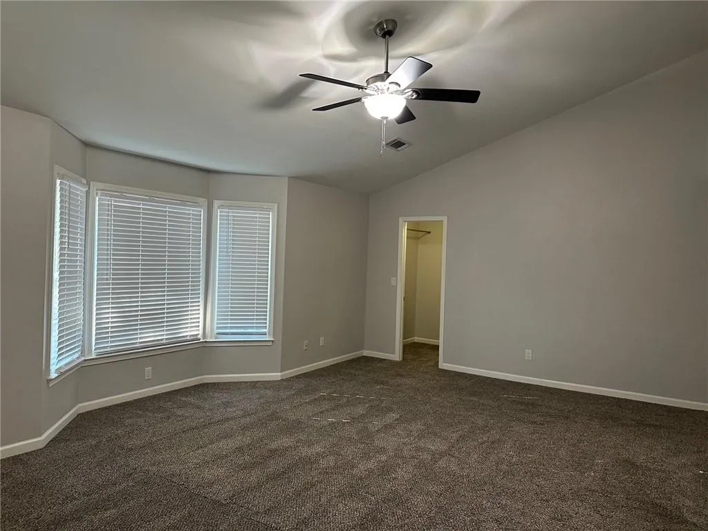 Primary bedroom, walk in closet on far end