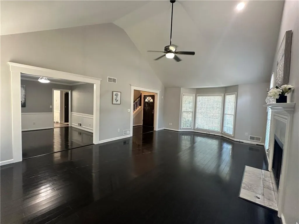 Living room leading to dining room