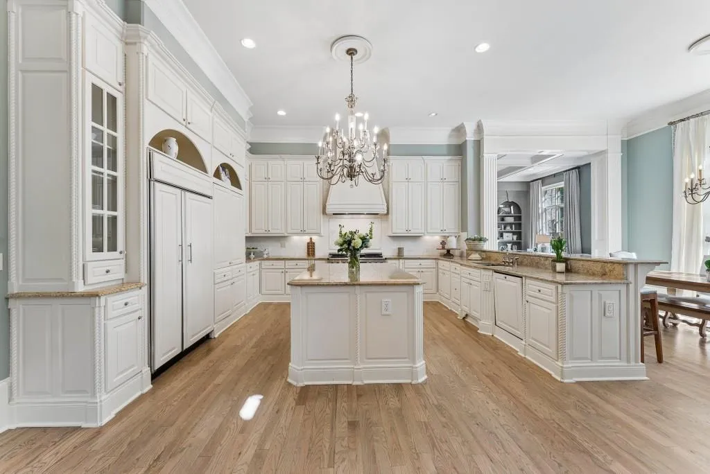 Chef Inspired Kitchen With Stone Counters Large Island And Premium Appliances