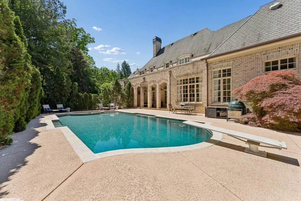 Private Heated Pool With Resort Style Design Perfect For Summer Relaxation
