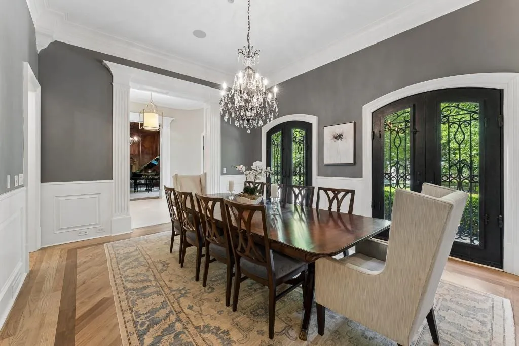 Formal Dining Room Seating Twelve Or More Perfect For Hosting Large Gatherings
