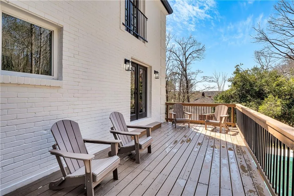 View of wooden terrace