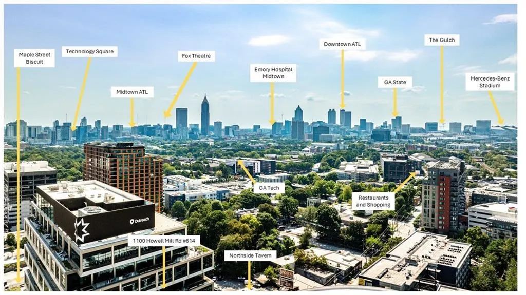 Being in the heart of West Midtown comes with many perks! Enjoy quick access to restaurants, shopping, Technology Square, Midtown, the Fox Theatre, Downtown Atlanta, Mercedes-Benz and more!