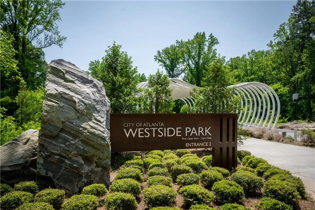 Minutes from Westside Park—Atlanta’s largest greenspace—offering trails, skyline views, and a serene natural escape right in the city