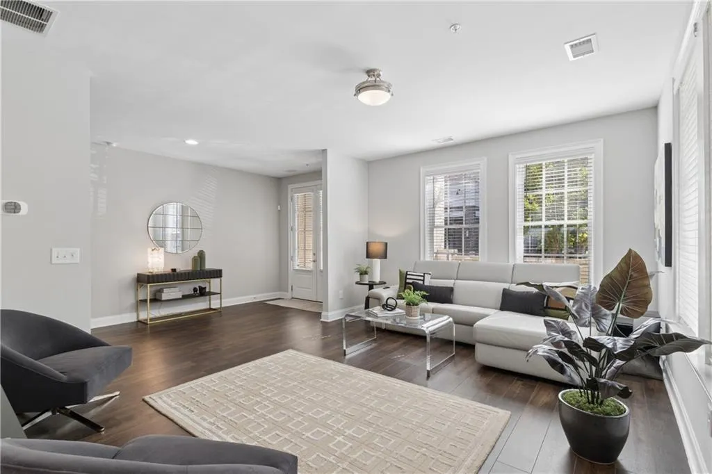 Living room on entry level