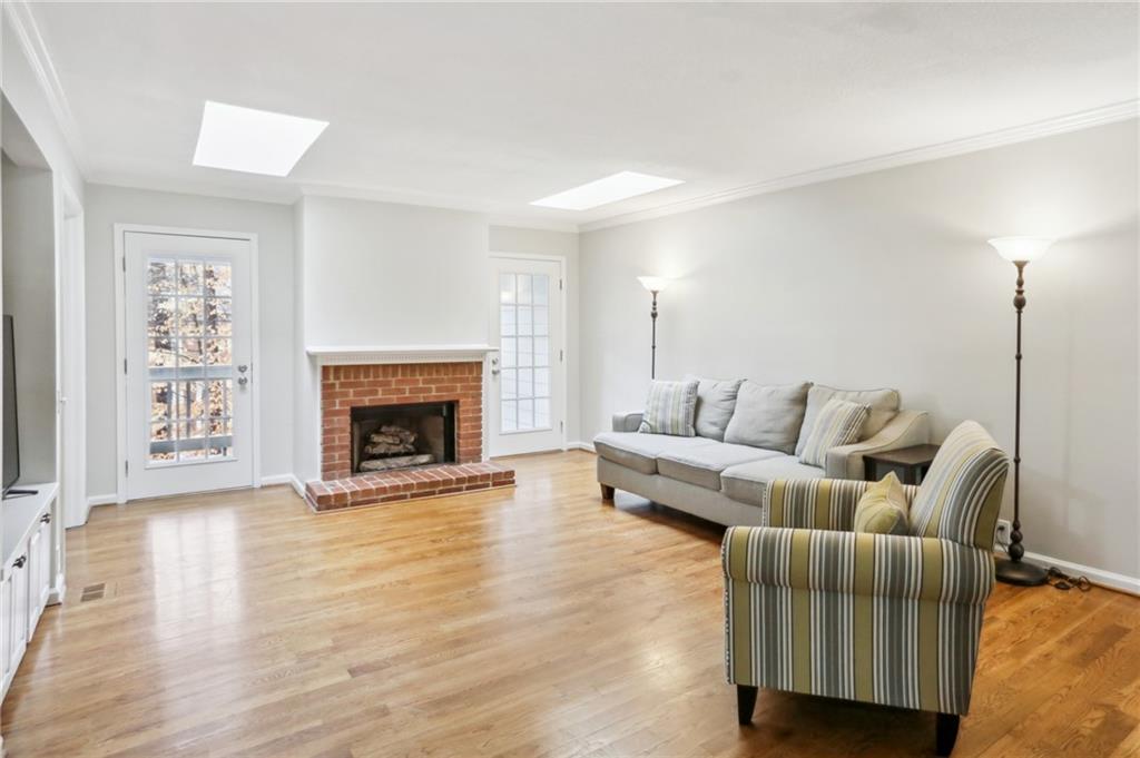 Hardwood floors and new paint throughout most of home.