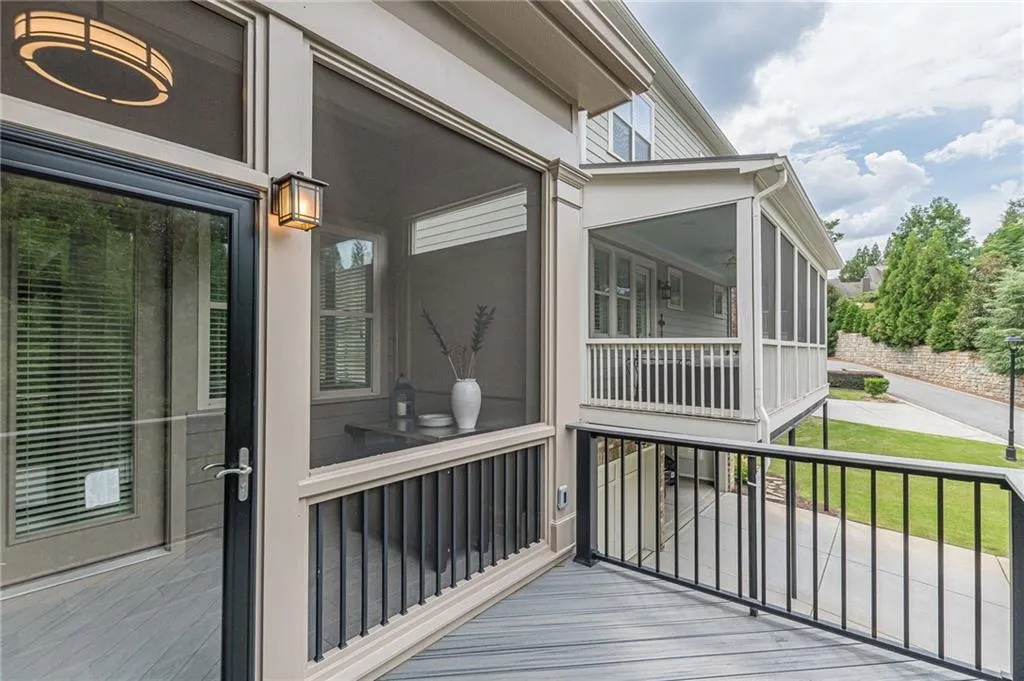 Deck featuring a yard