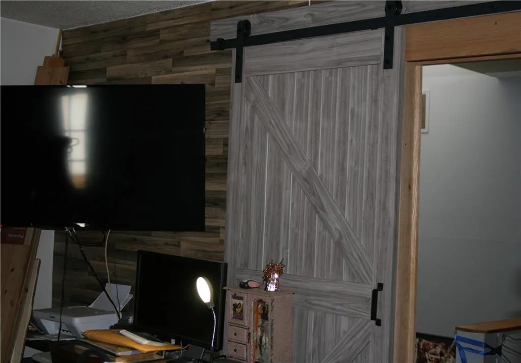 Detailed view of a barn door