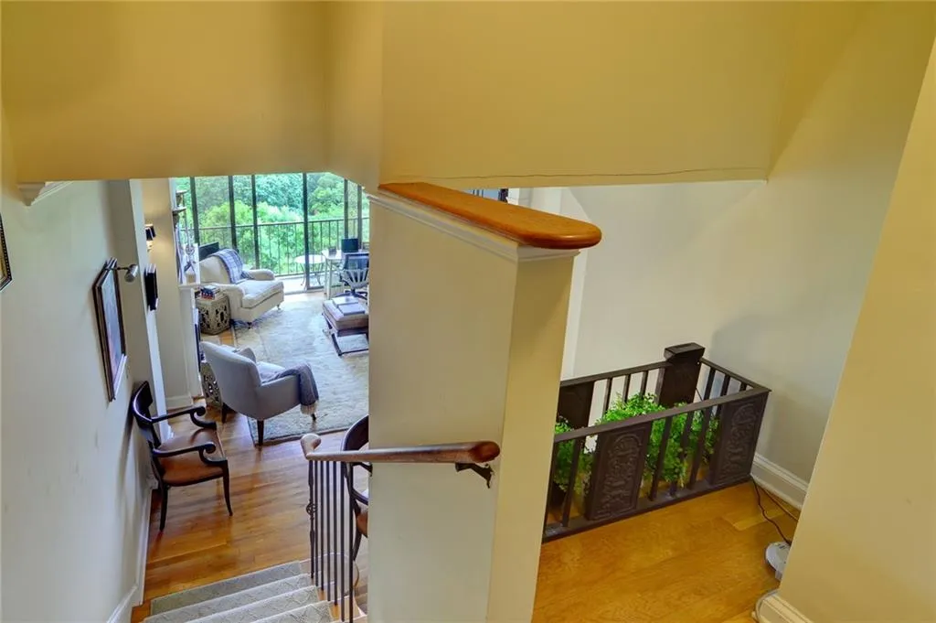 Seller opened up the foyer to allow the sunlight floods the space