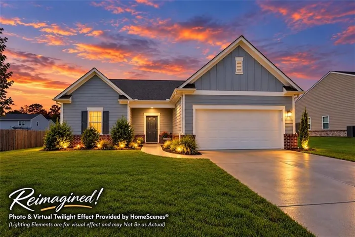 Light blue siding exterior with white trim