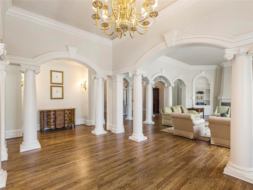 View from foyer into living room