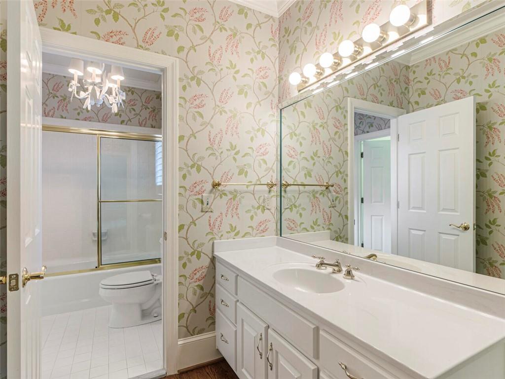 One of several ensuite baths
