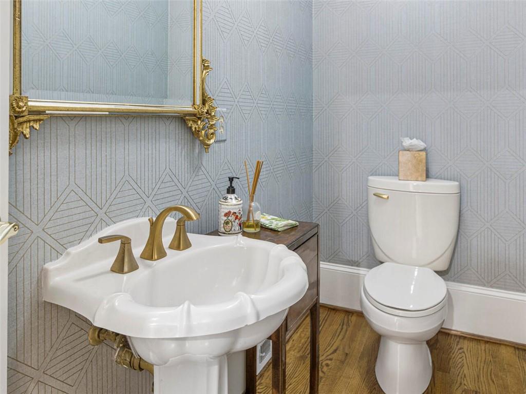 Half bath near garage entry