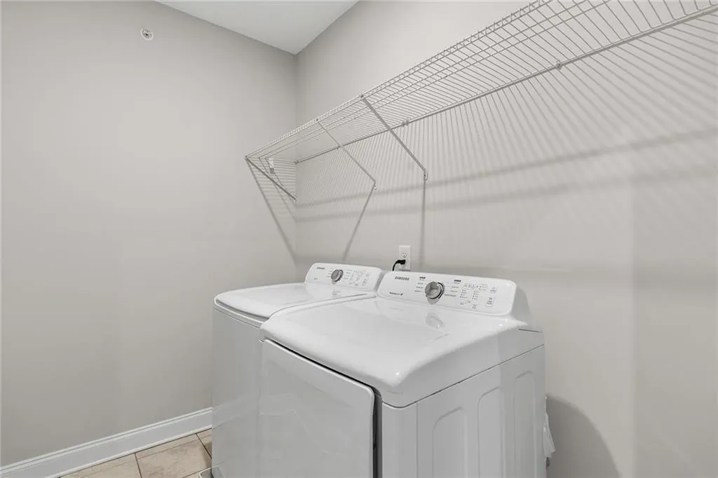 Upstairs laundry room