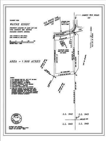 Property Survey. Outlining the boundaries, dimensions, and area of the specified land parcel