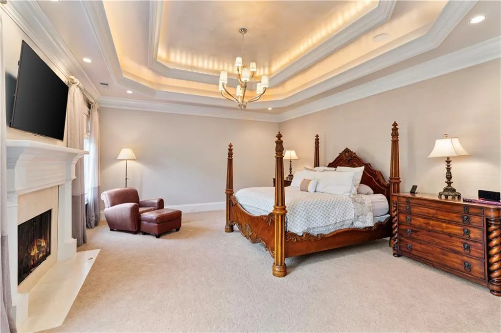 Primary suite located on the second level