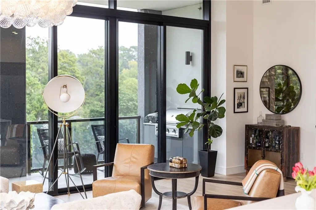 You'll love the glass balcony with a built in gas grill for added culinary convenience.