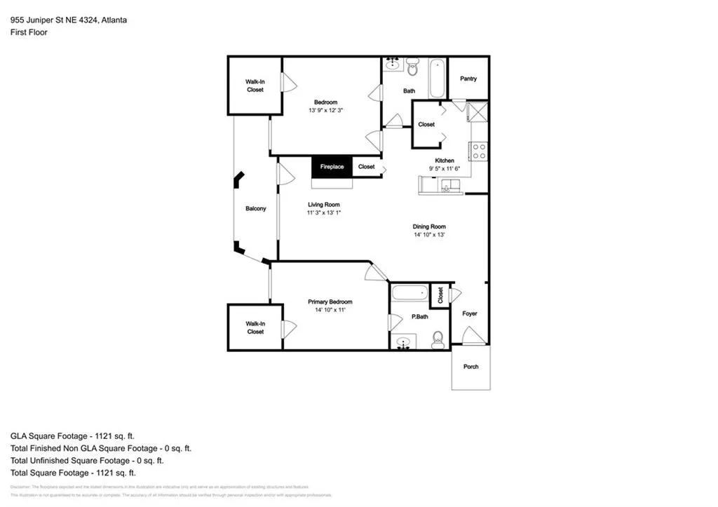 View of floor plan / room layout
