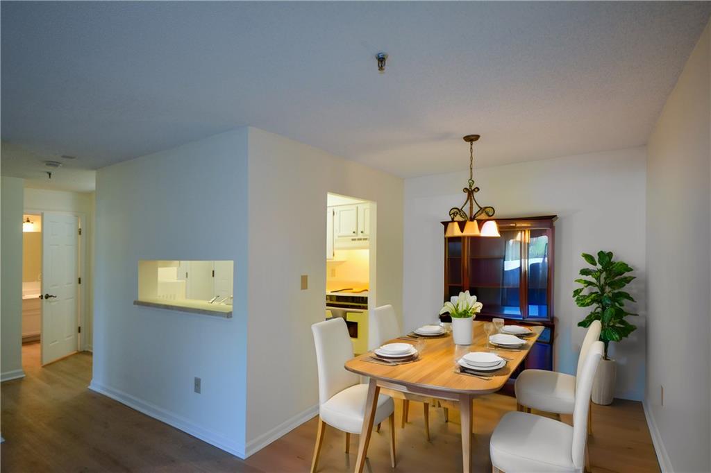 Dining space featuring hardwood / wood-style floors