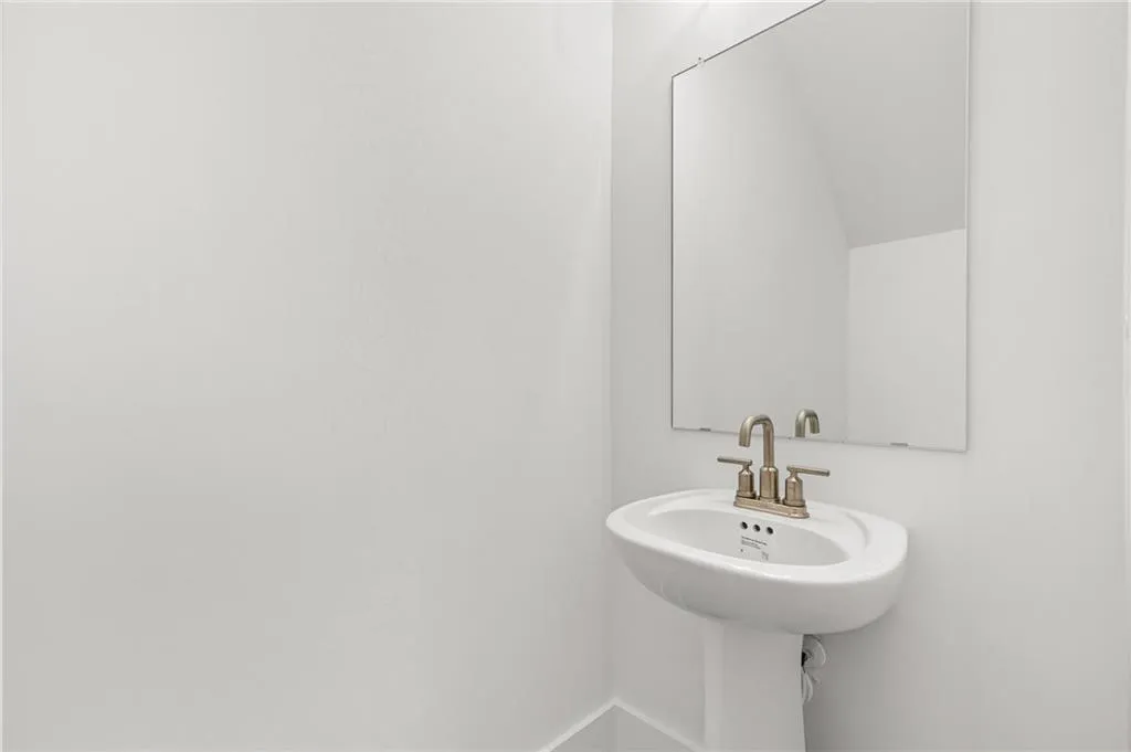 Main floor half bath bathroom