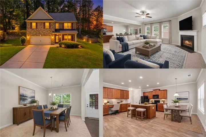 Property Image Collage. Presenting the exterior facade and interior spaces of the property