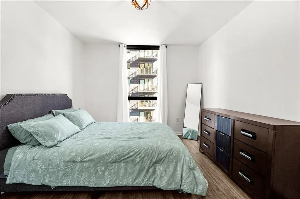 Bedroom featuring light wood-type flooring