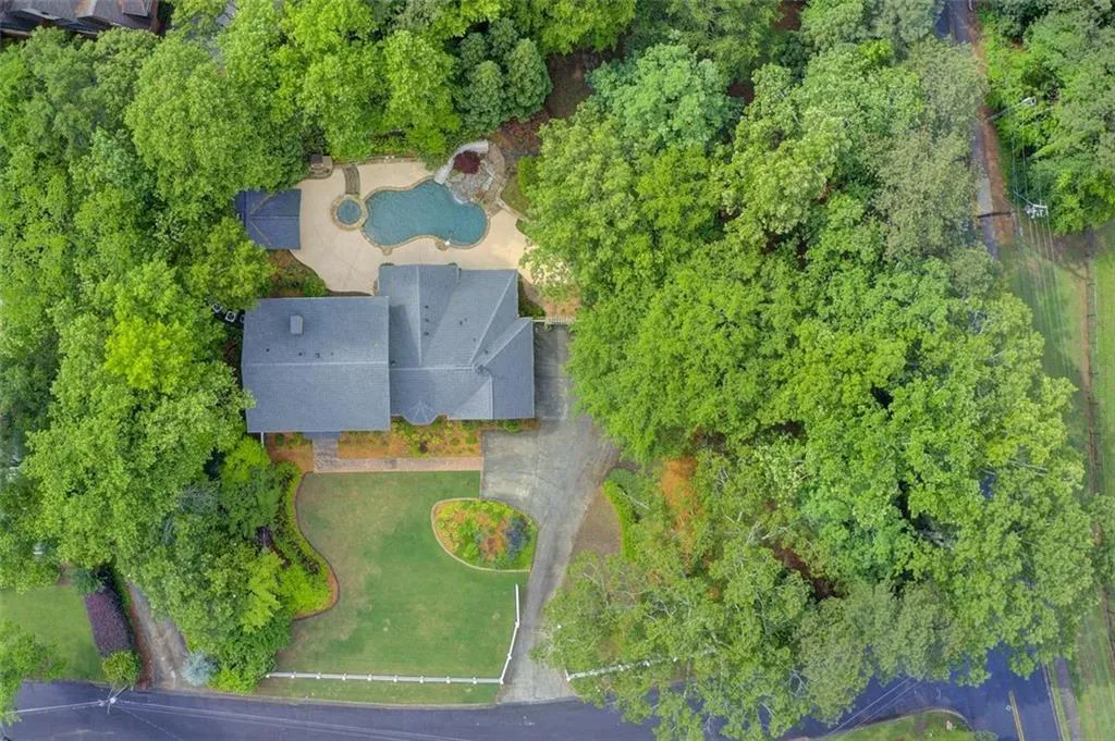 The beautiful home even has a white picket fence and beautiful spaces everywhere.