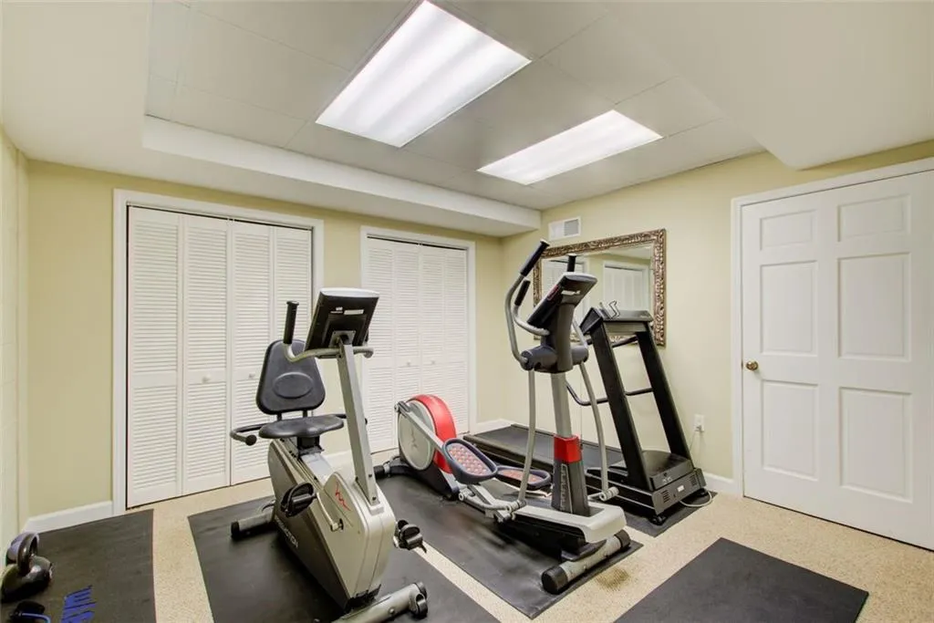 Terrace level exercise room