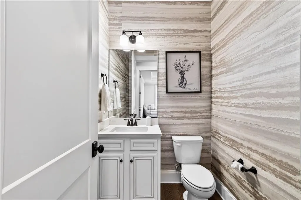 Main level powder room