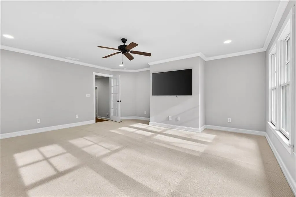 Upper level family room away from main level