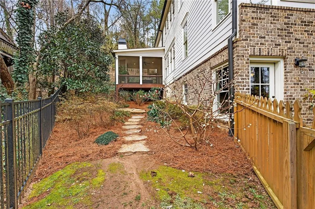 Fenced yard