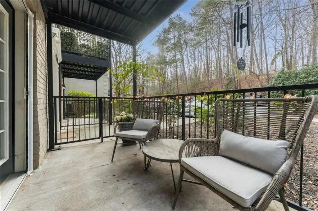 Ground level patio space