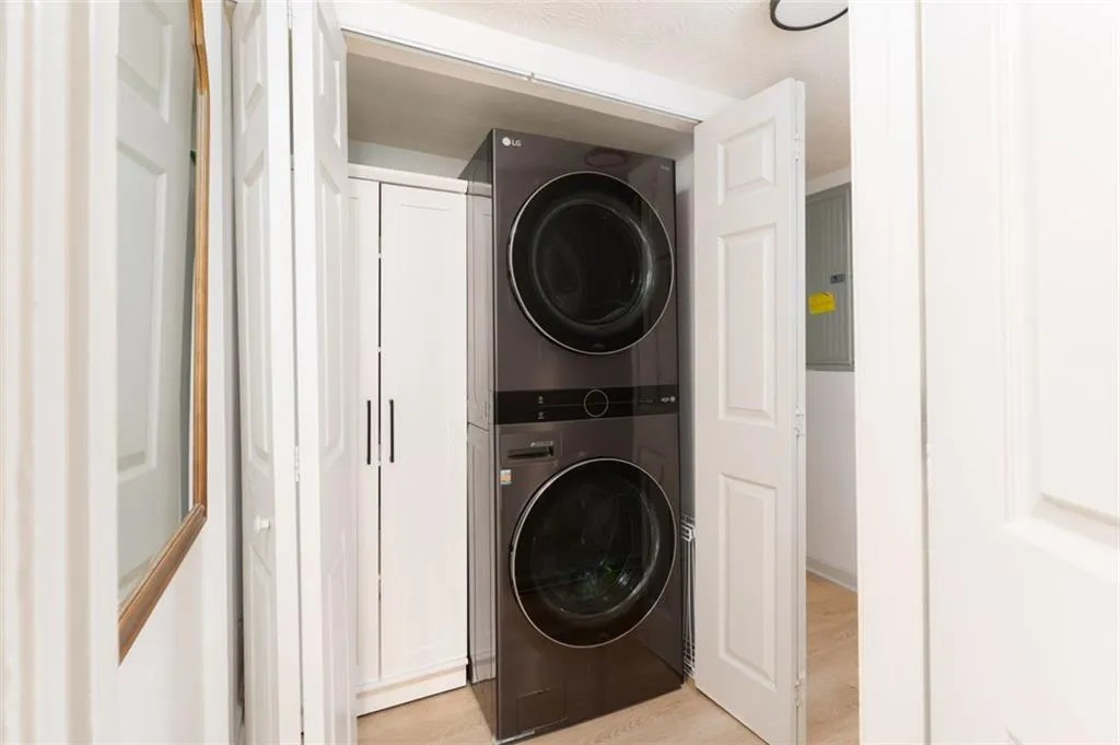 Convenient laundry and storage
