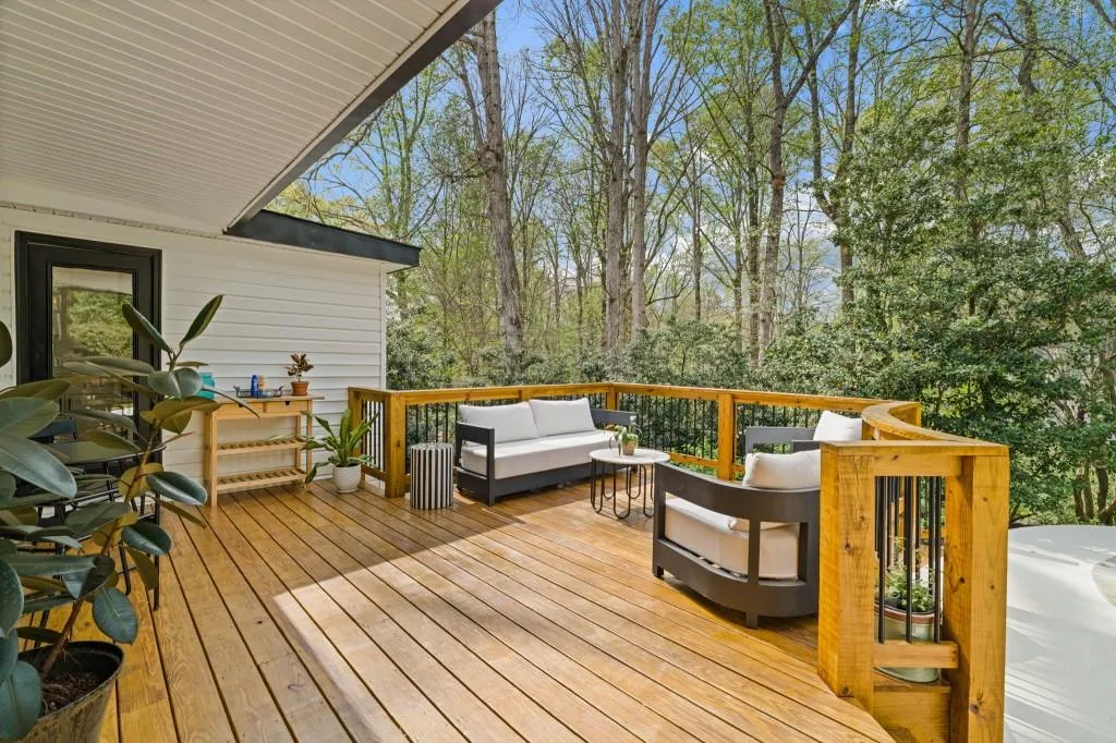This Deck Is Right Off The Kitchen & Family Room!