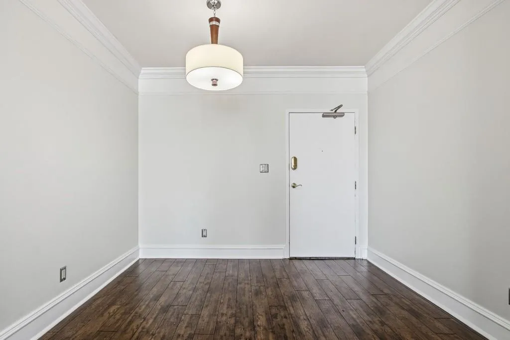 The entry is perfect for a dining table