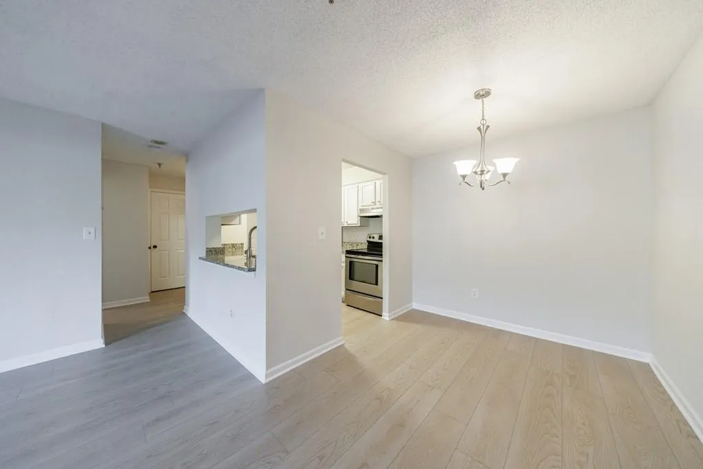 Living Room to Kitchen and Dining Area