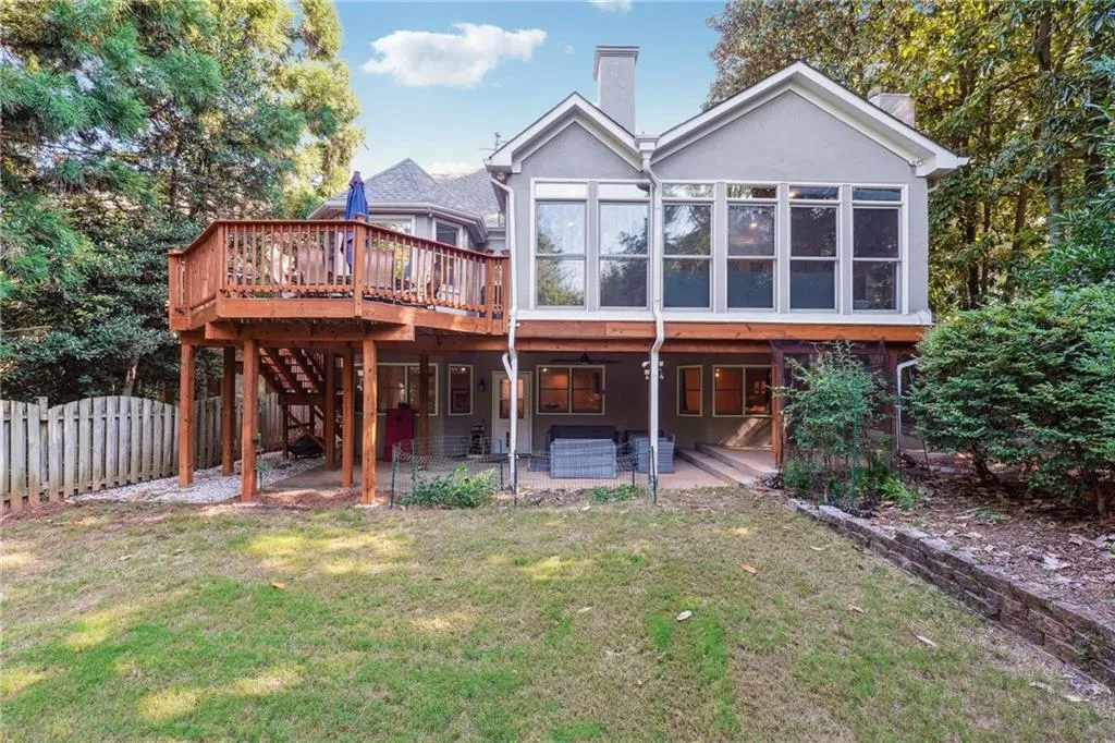 a great secondary entertaining space that is covered by the sunroom upstairs (great for rainy days)