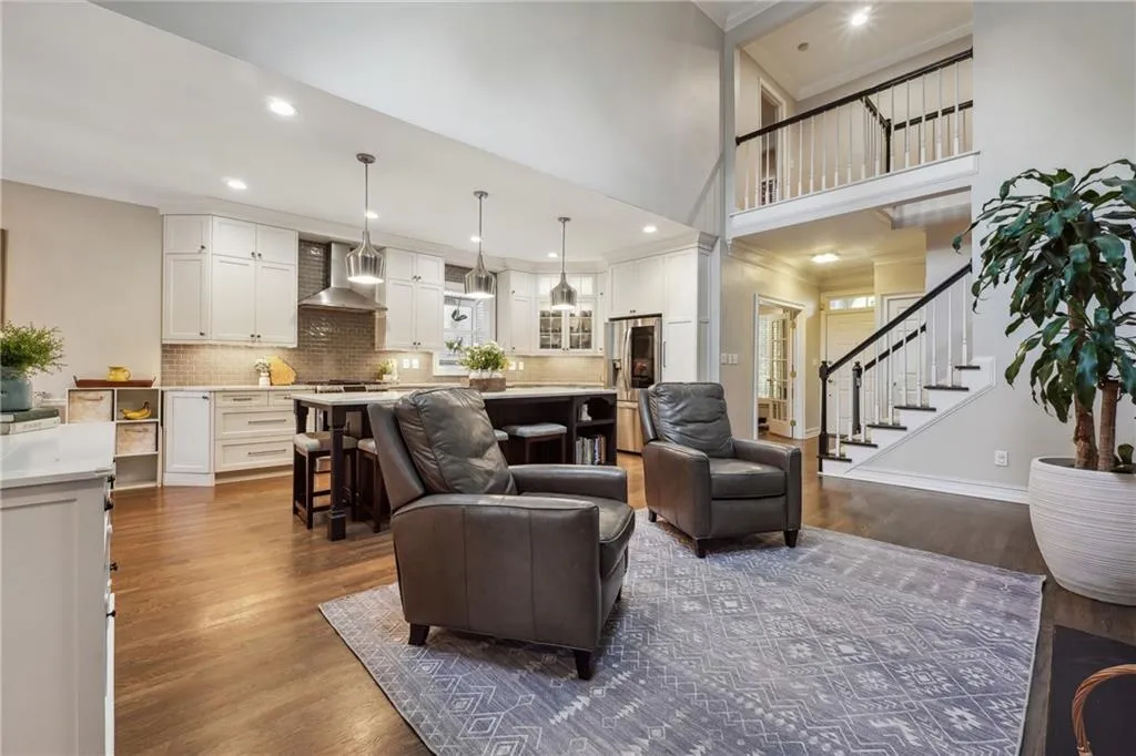 This is such a great space for entertaining guests!