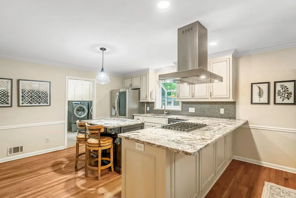 Custom Cabinets, Designer Granite, Penny Tile Backsplash, Oh My!